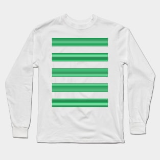 Celtic Retro Green and White Hoops Home 2013 Long Sleeve T-Shirt